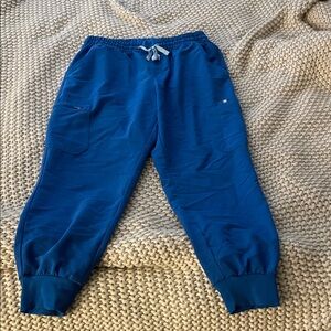 Figs Women's Cobalt Blue Jogger Pants with Drawstring